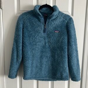 Patagonia Blue Kids los gato half zipper Fleece